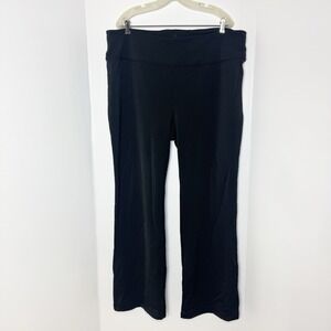Woolx Womens Marissa Pants 2X Yoga Black Stretch Merino Wool Lounge All Season